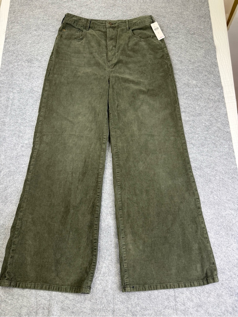 NWT We The Free Free People Wide Leg Jeans Pants Olive Green Size 30